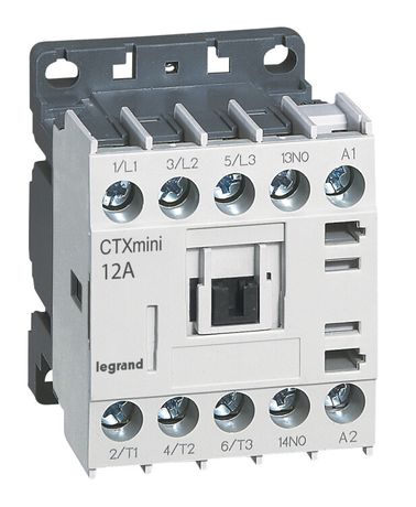 Мини-контактор CTX3 3п 12А кат. 230В AC 1НО Leg 417046 Legrand