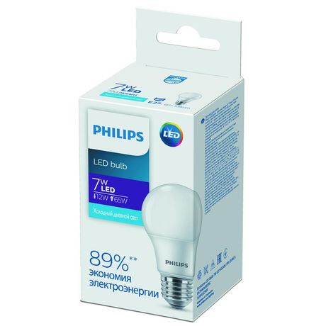 Лампа светодиодная Ecohome LED Bulb 7W E27 6500K 1PF | 929002299167|Philips 871951427268200