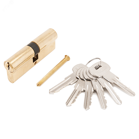 Механизм цилиндровый для врезных замков, АЛЛЮР A 80-6К ВР золото (латунь) - 1263 ПТК