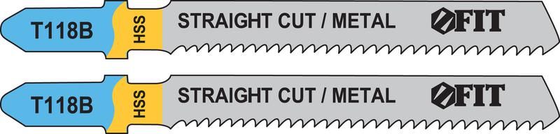 Полотно пометаллу HSS фрезерованные волнистые зубья 76/51/2мм (T118B) (уп.2шт) FIT 40967 РОС