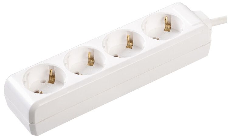 Удлинитель У04 4 места 2Р+PЕ/3метра 3х1мм2 16А/250В | WYP10-16-04-03-Z-N IEK