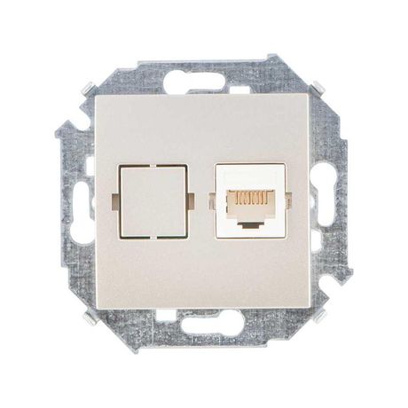 Механизм розетки комп. СП Simon15 RJ45 шампань Simon 1591598-034