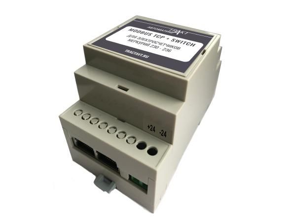 Меркурий (Ethernet+Switch) Тракт-Автоматика 501-003 Адаптер-Ethernet электросчетчика 230-236 MAC501TCP-R Тракт-Автоматика арт. 501-003
