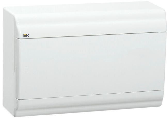 Корпус пластиковый навесной на 12 модулей ЩРН-П-12 IP41 (190х290х100мм) PRIME белая дверь | MKP82-N-12-WD-41-10 IEK