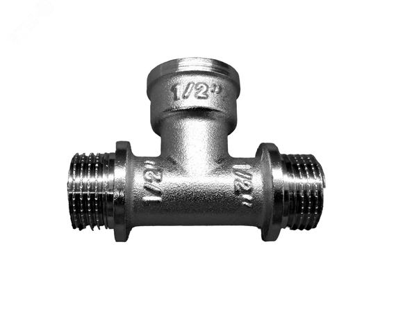 Тройник НВН 1/2'х1/2'х1/2' переходной, никелированный - BFN-011-701 Aquadeel