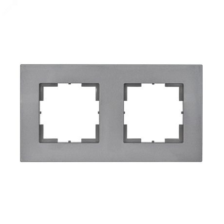 Аксиома Рамка двухместная МРФИ11.15.00.00 Алюминий - 121026 Кунцево