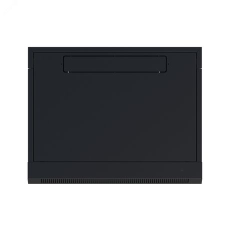 Шкаф настенный телекоммуникационный W 12U 600х600х635мм, 2 профиля 19, дверь стеклянная, боковые стенки съемные, задняя стенка, разобранный, черный RAL 9005 - NTSS-W12U6060GS-BL УТ000069211