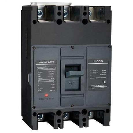 Выключатель автоматический в литом корпусе SMARTWATT PDE HCB400F-DC-400/3, 400 А, 3P, 30 кА - 4512020500071 Delta