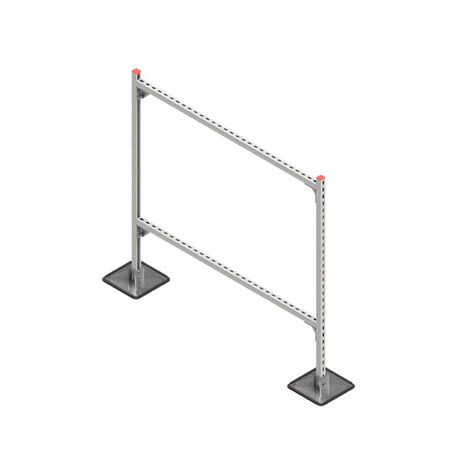 Конструкция опорная для горизонт. прямоугольн. воздуховодов и метал. лотков кабеленесущих систем TECHNORAPTOR STEELFOOT 1500х1500 HD КМ TR0380 КМ-Профиль