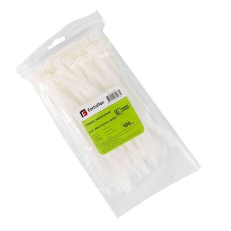 Стяжка нейлоновая КСС «MULTILOCK» 8х200 (бел) (100шт) | 102311 Fortisflex КВТ