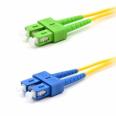 Патч-корд оптический переходной (SM), 9/125 (OS2), SC/APC-SC/UPC, (Duplex), PVC, 2м | 50-2059 REXANT MEET