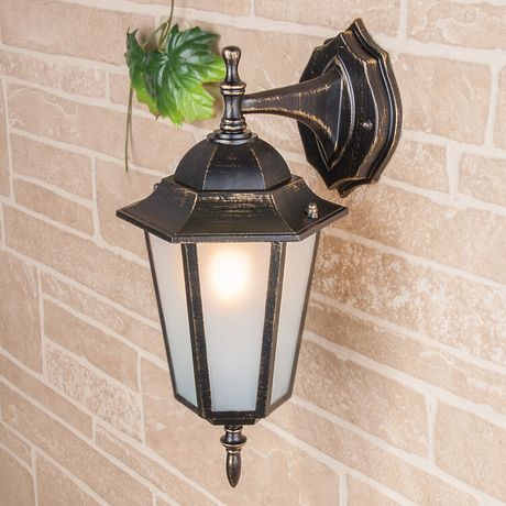 Светильник садово-парковый настенный 1004D черное золото (GL ) | a035744 Elektrostandard