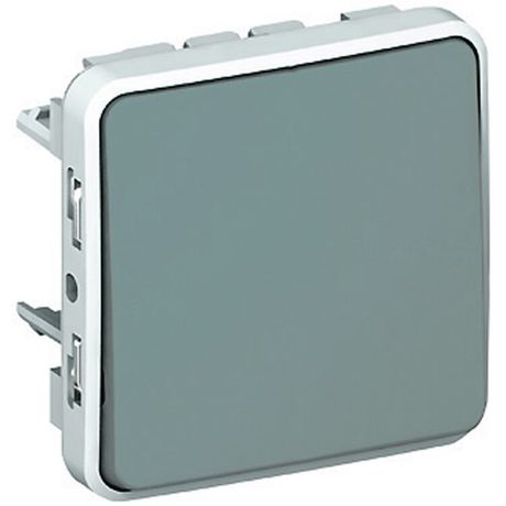 Выключатель кнопочный СП Plexo 10А IP55 1НО механизм сер. Leg 069540 Legrand