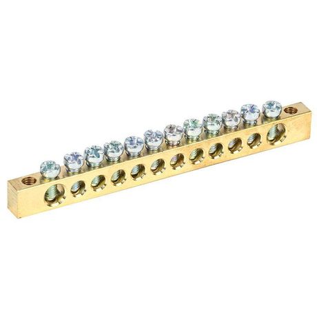 Шина PEN ''земля-ноль'' 6х9 мм 12х2 (12 группхкрепеж по краям), REXANT - 11-2368 MEET