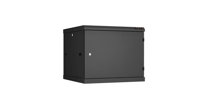 Шкаф настенный разборный 19дюйм 9U метал. дверь Ш600хВ503хГ600мм 2 пары монтажных направляющих черн. TLK TWC-096060-R-M-BK ЭКО47672