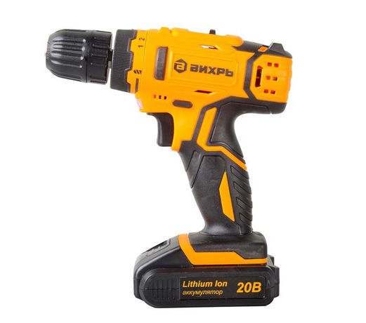 Вихрь 72/14/36 Дрель-шуруповерт аккумуляторная ДА-20Л-2КА с набором оснастки 65 предметов