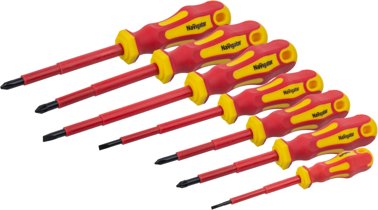 Отвёртка 82 354 NHT-Оtd01-H7 (диэлектрич, 7 шт) | 82354 Navigator 23971