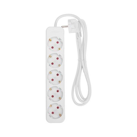 Удлинитель STANDARD 5 гнезд, 1,5м, 3х1,0мм², с/з, белый | 13-4028 REXANT MEET