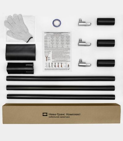 Муфта кабельная концевая внутр. установки 1кВ ПКВТпН 3х(70-120мм) с наконечн. Нева-Транс Комплект 22020031 Нева Транс