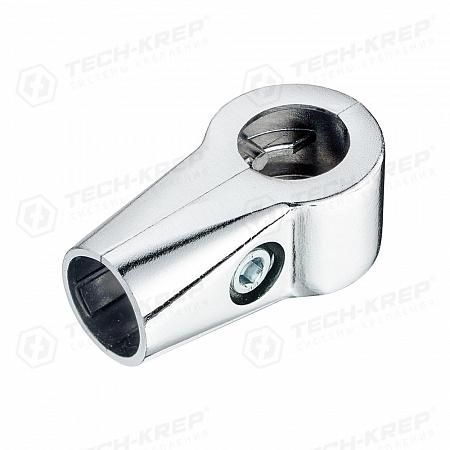 Соединитель 2-х труб Т-образно усилен., хром (1 шт) - пакет Tech-Krep 127448
