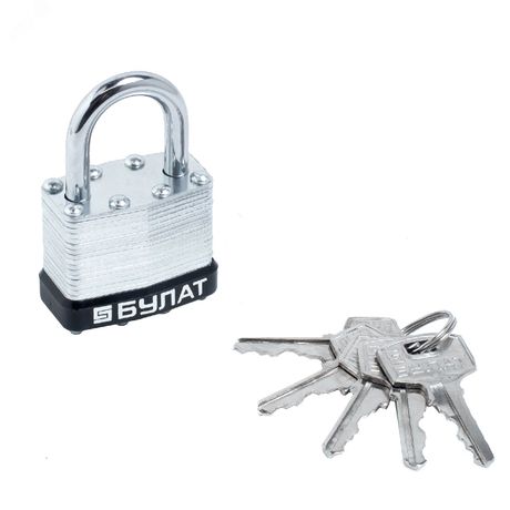 Замок навесной БУЛАТ ВС 0140 стальной 5кл. d=6мм - 13445 ПТК