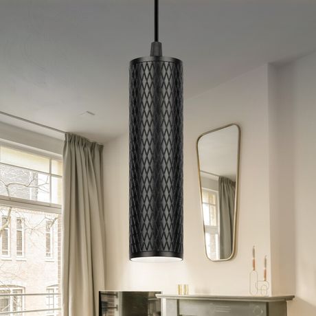 Светильник подвесной (подвес) PL20 BK MR16 GU10 потолочный цилиндр черный | Б0058500 ЭРА