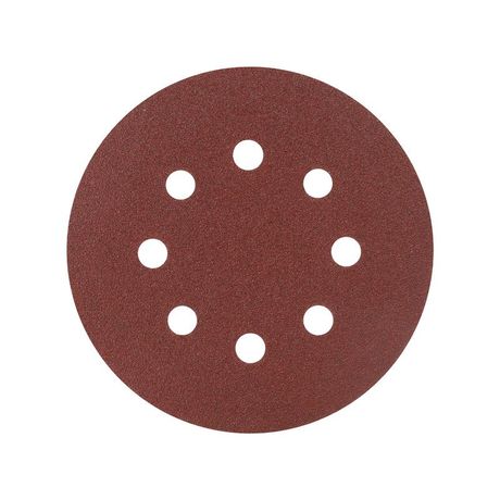 Круг шлифовальный на липучке 125мм Р80 8 отверстий (уп.5шт) PATRIOT 820010102