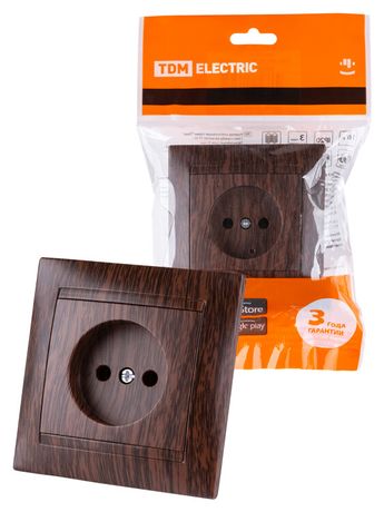 Розетка 2П 10А 250В венге "Лама" | SQ1815-0422 TDM