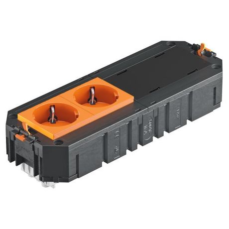 Коробка монтажная укомплектованная UT4 GST18i (2 розетки + 2 заглушки) | 7404670 OBO Bettermann