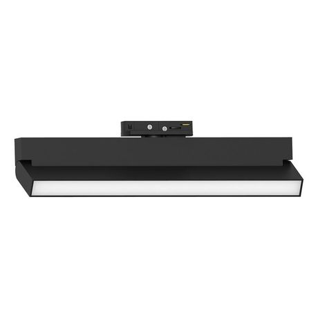 Светильник светодиодный трековый магнитный на шинопровод ДПО-18w 4000К 1440Лм матовый рассеиватель поворотный черный - AL149 51722 FERON