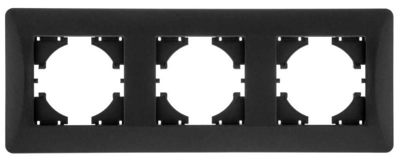 Рамка 3-местная Ugra, графит - С1130-010 GUSI