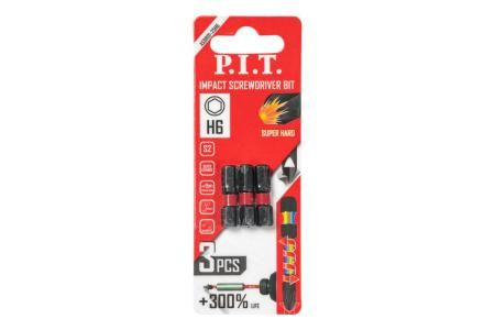 Бита ударная H6x25 мм 3 шт в уп - ASDR01-25H6 PIT