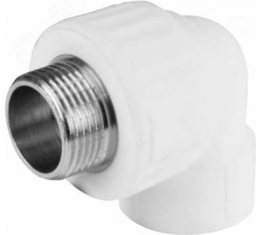 Угольник комбинированный 32x3/4' НР переходной, полипропиленовый PPR, белый - 10126132 VALFEX 00000008749