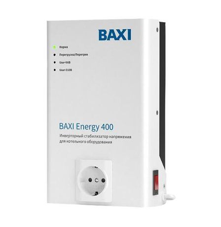 Стабилизатор инверторный Energy 400 для котельного оборудования котлов любого типа Baxi НС-1215363 Baxi арт. НС-1215363