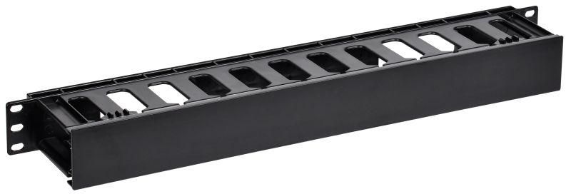 Органайзер пластиковый с пальцами и крышкой 19 1U черн. ITK CO05-1UPC IEK