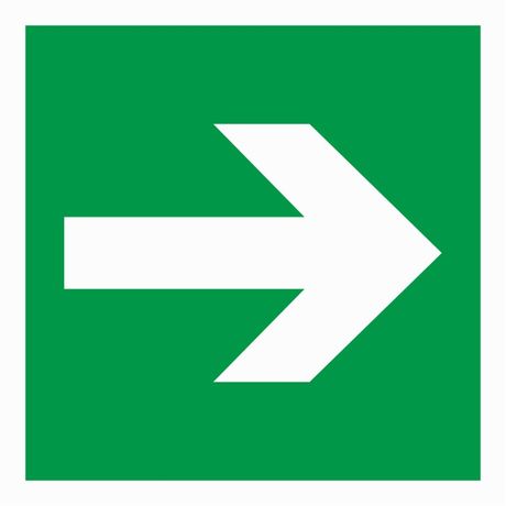 Пиктограмма (наклейка) ПЭУ 003 Указательная стрелка (200х200) РС-M /комплект, 2шт./ MIZAR SI | 2501002550 Световые Технологии