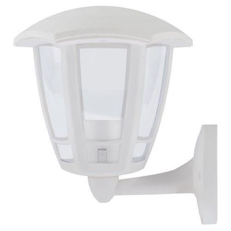 Светильник садово-парковый ДБУ 07-8-005 3000К Дели 1 белый 6 гранный настенный IP44 светодиодный 8Вт 3000K | Б0064225 ЭРА
