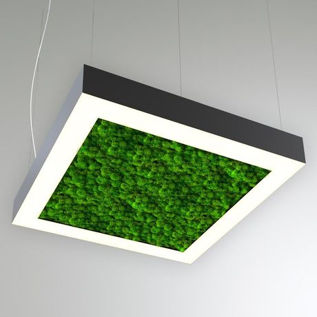 Светильник светодиодный RVE-LBX-MOSS-HOLE-BOX-400-P 35Вт 4000К 400х400х100мм подвесной шир. рассеив.=80мм бел. RVElektro RVE00000540