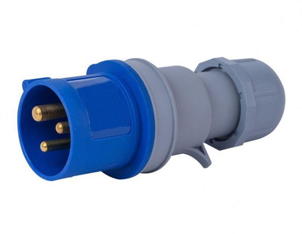 Вилка переносная 2Р+РЕ 16А 220В IP44 ВП-103 DEKraft 26100DEK APC