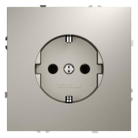 Розетка 1-м СП S70 16А с заземл. механизм кашемир Voltum VLS040103 Voltum арт. VLS040103