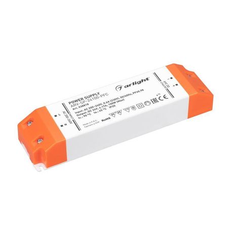 Блок питания ARV-SP-24100-PFC (24V, 4.17A, 100W) (Arlight, IP20 Пластик, 5 лет) | 038818 Arlight