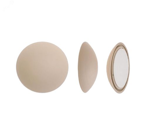 Ограничитель дверной ДЕМПФЕР из мягкого пластика, самоклеющийся, АЛЛЮР PB-02 бежевый - 10226 ПТК