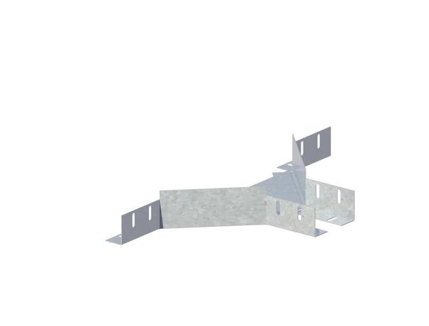 Ответвитель для лотка 100х65 сталь 0.7мм ЛМс-О цУТ2.5 оцинк. СОЭМИ Н0122380412