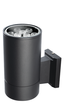 Светильник светодиодный архитектурный PWL-200110/30D 1х9Вт 3000К GR IP65 фасадный исполнение односторон. сер. Pro JazzWay 5042056