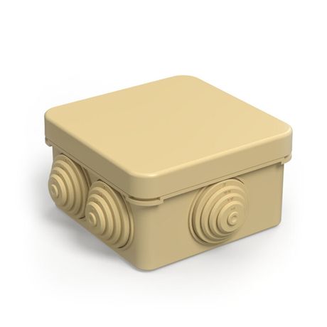 Коробка распределительная 40-0200-1001 для о/п безгалогенная (HF) сосна 70х70х40 (132шт/кор) IP55 | Промрукав Строитель