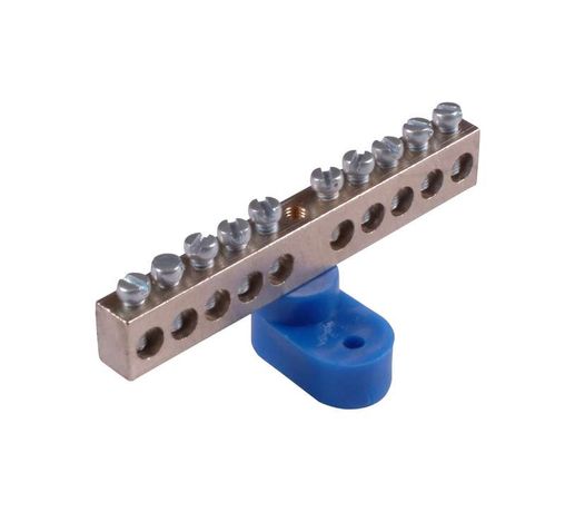 Шина _N_ 150.10 "N" на 10 присоединений 150А 1 изоляторе стойка | HEGEL