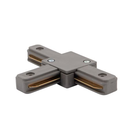 Коннектор для однофазного шинопровода T-образный серый | 612-019 Rexant MEET