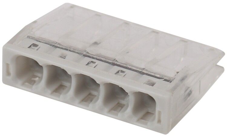 Аксессуары для клемм NO-224-43 ЭРА Клемма СМК компактная с пастой серии 245, 5 отверстий, 0,5-2,5 м | Б0043961