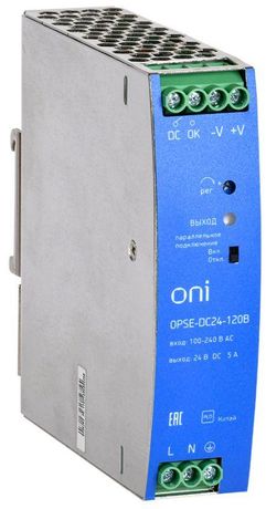 Блок питания OPSE 220В AC/24В DC 120Вт | OPSE-DC24-120B ONI IEK