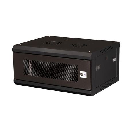 Шкаф телекоммуникационный настен. 19дюйм 4U 280х600х450мм дверь перфорация черн. Datarex DR-650001 Datarex арт. DR-650001
